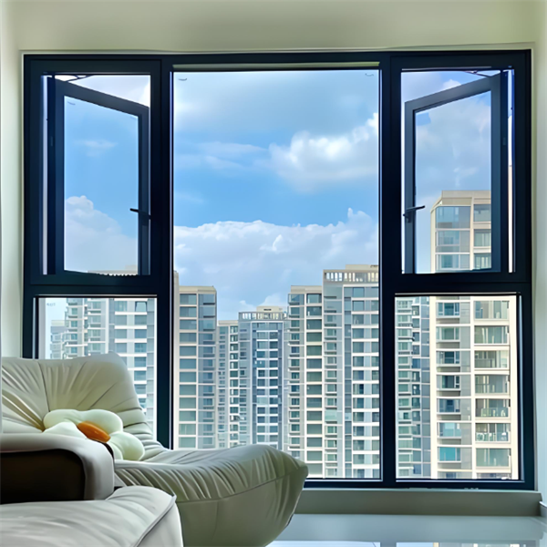 Minimal Frame Sound Insulation Commercial Space Saving Top Hinged Swing Aluminium Windows for Factories
