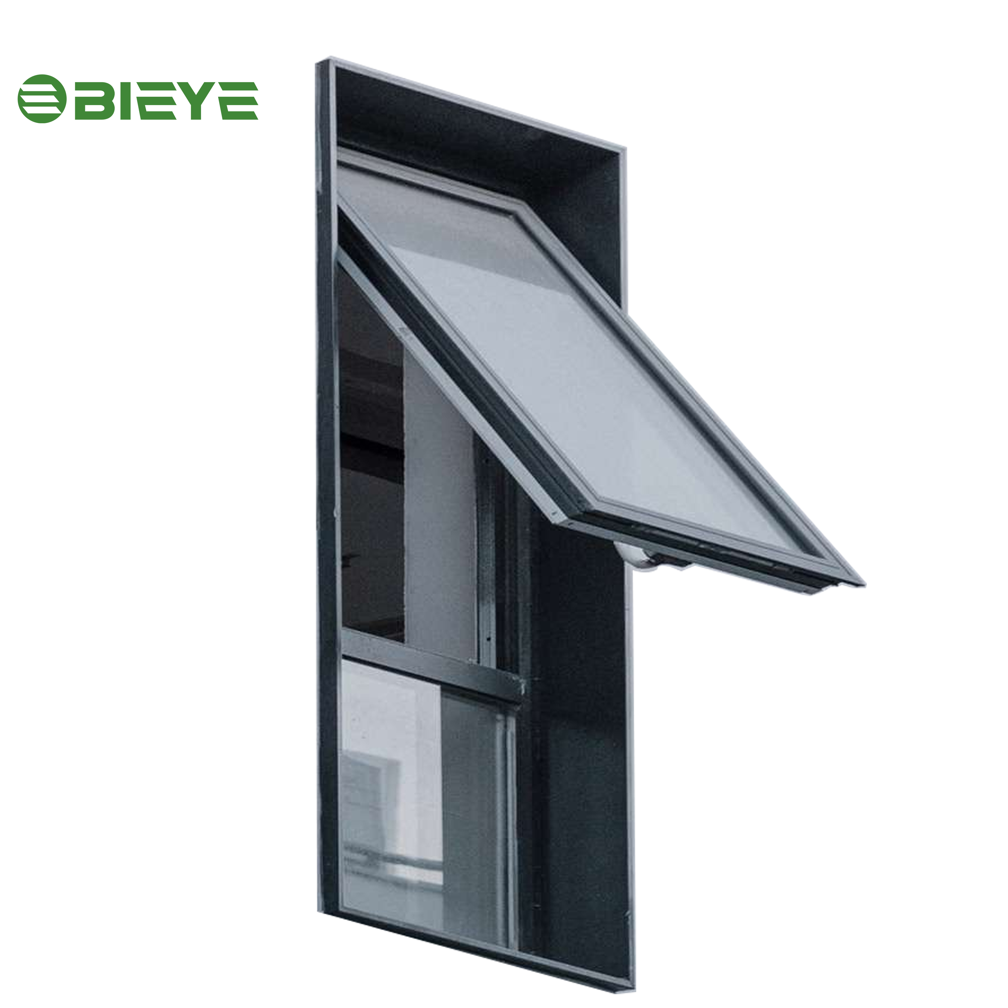 High End System Double Hung Aluminum Top Hung Windows Stainless Steel Mosquito Net Energy Saving Exterior Weatherproof Staircase