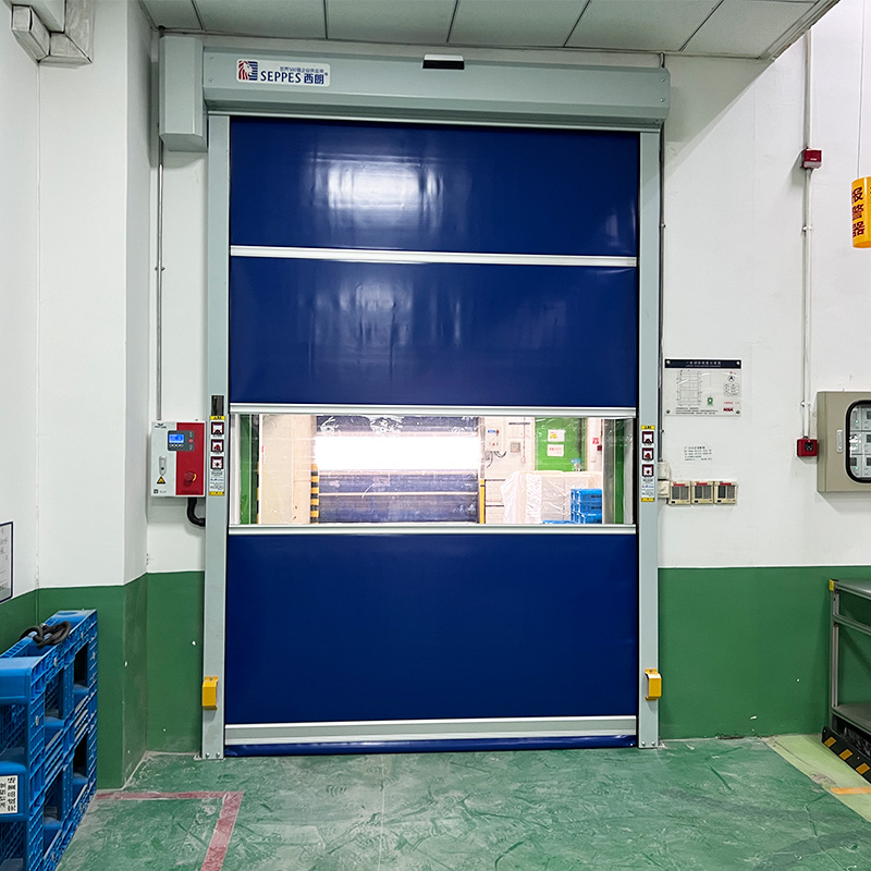 Motorized Rapid Door System Energy Saving Rapid Roller Doors Industrial Rolling Shutter High Speed Roll up Door With Servo Motor