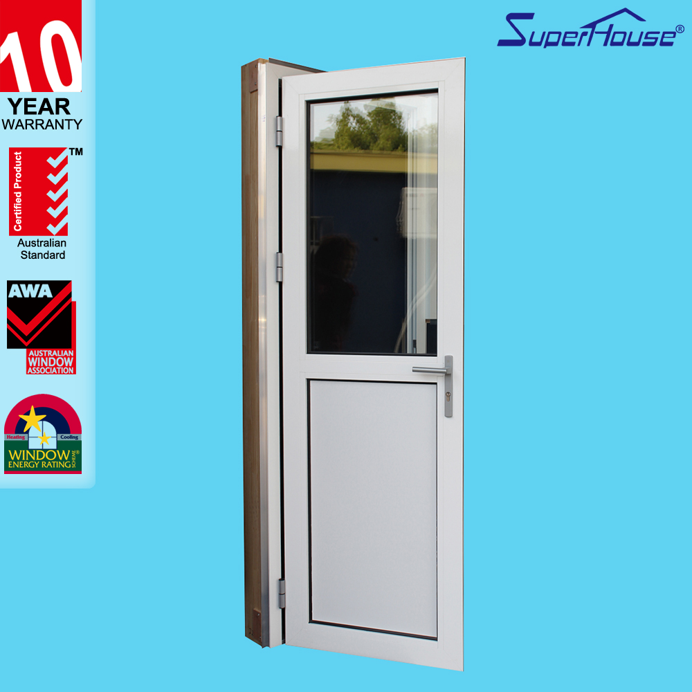 Superhouse AS2047/NFRC Certified Modern Slim Frame Aluminium French Door for Entry