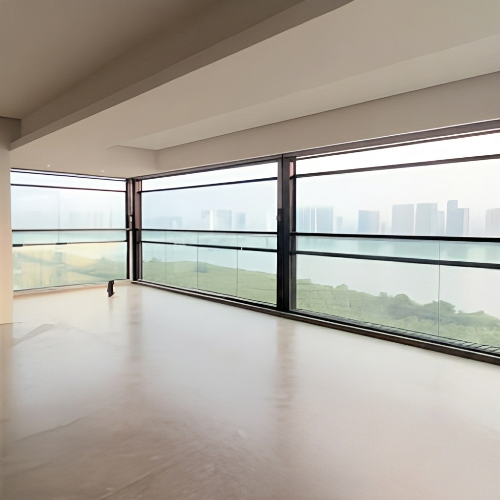 ZCSUNG Smart Electric Motorized Window ThermalBreak Aluminum Lifting Window with Remote Controlfor Balcony &amp; Sunroom