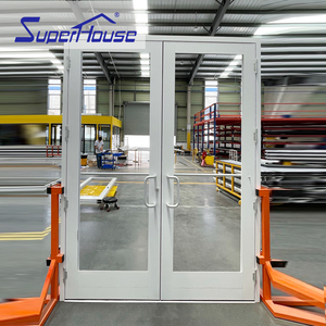 Commercial Aluminium Impact Glass Double Door
