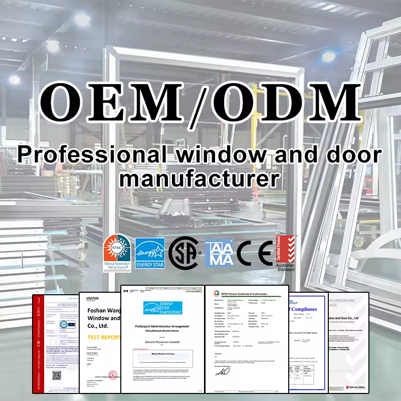 NFRC Energy Star Certification Aluminium Black Casement Windows House Window Design Double Glazed Aluminum Window