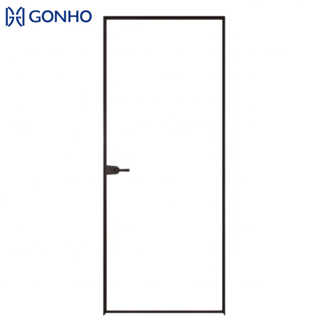 Gonho Modern Interior Aluminum Glass Swing Shower Casement Door Hinged Waterproof Scrub Commercial Hotel Bathroom 5 Year