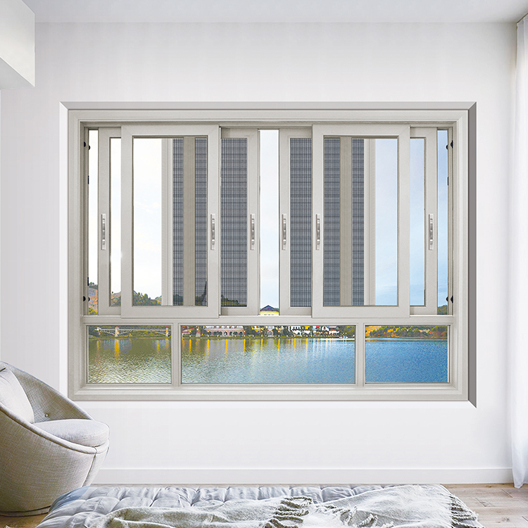 CustomizableDouble Glazed Sliding Window Kitchen Living Room Soundproof Energy Star Qualified Aluminum Alloy Horizontal