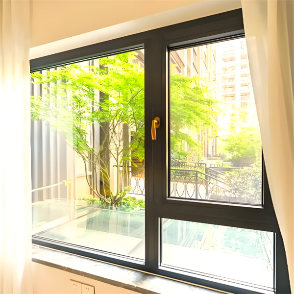 Minimal Frame Sound Insulation Commercial Space Saving Top Hinged Swing Aluminium Windows for Factories