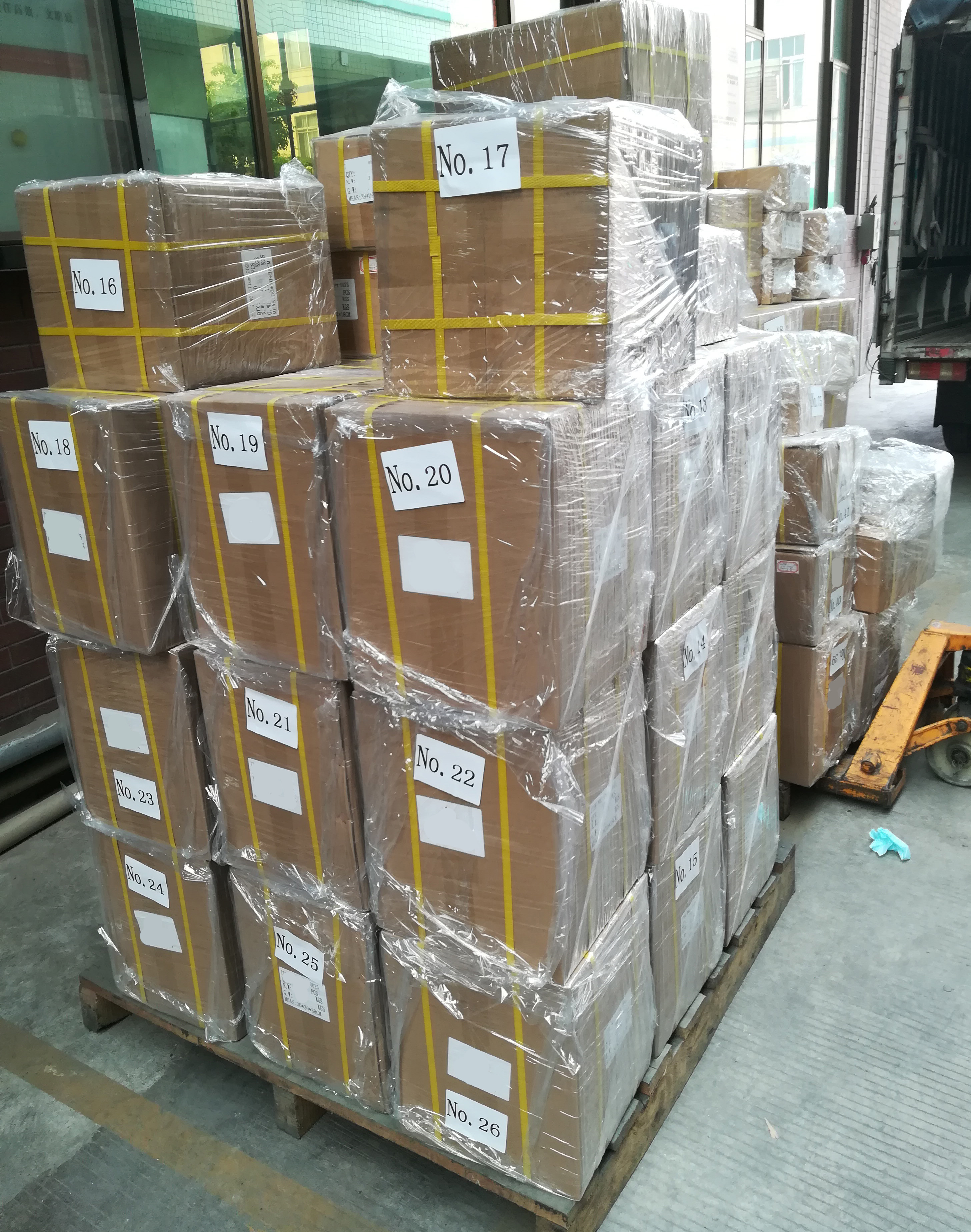 Palletizing process