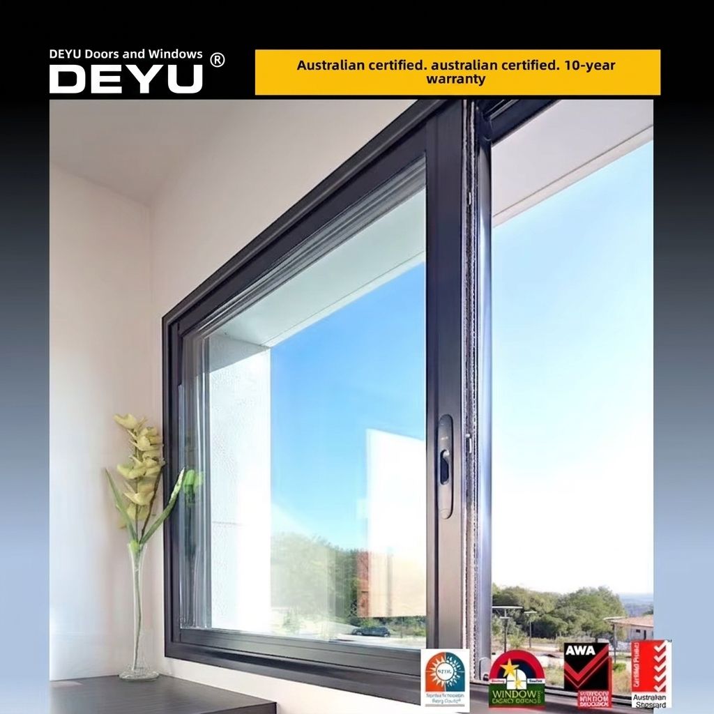 Miami-Dade Approved Hurricane Impact Horizontal Sliding Window NFRC Energy Star Thermal Break Aluminum for High Wind Zones