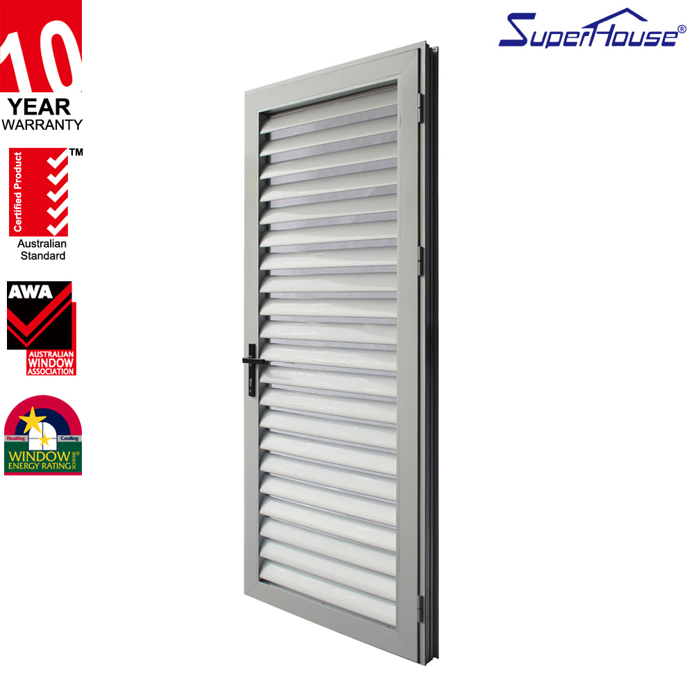 Superhouse Economical Exterior Aluminium Louver Swing Out Door Profile