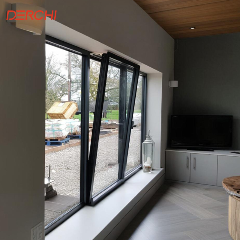 Hurricane Impact Windows Thermal Break Aluminum Casement Window Double Glazed Aluminum Tilt And Turn Windows