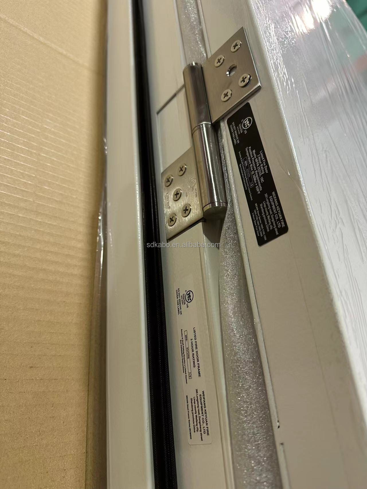 Metal Emergency Exit Hotel Security Fire Door With Emergency Bar