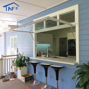 Aluminum Gas Strut Awning Window Double Glazed Glass
