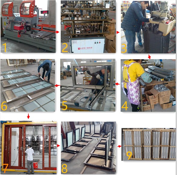 Kesenbao Foshan Manufacturer in China Aluminum windows for Sale Double Aluminum Casement Window with Screens for House