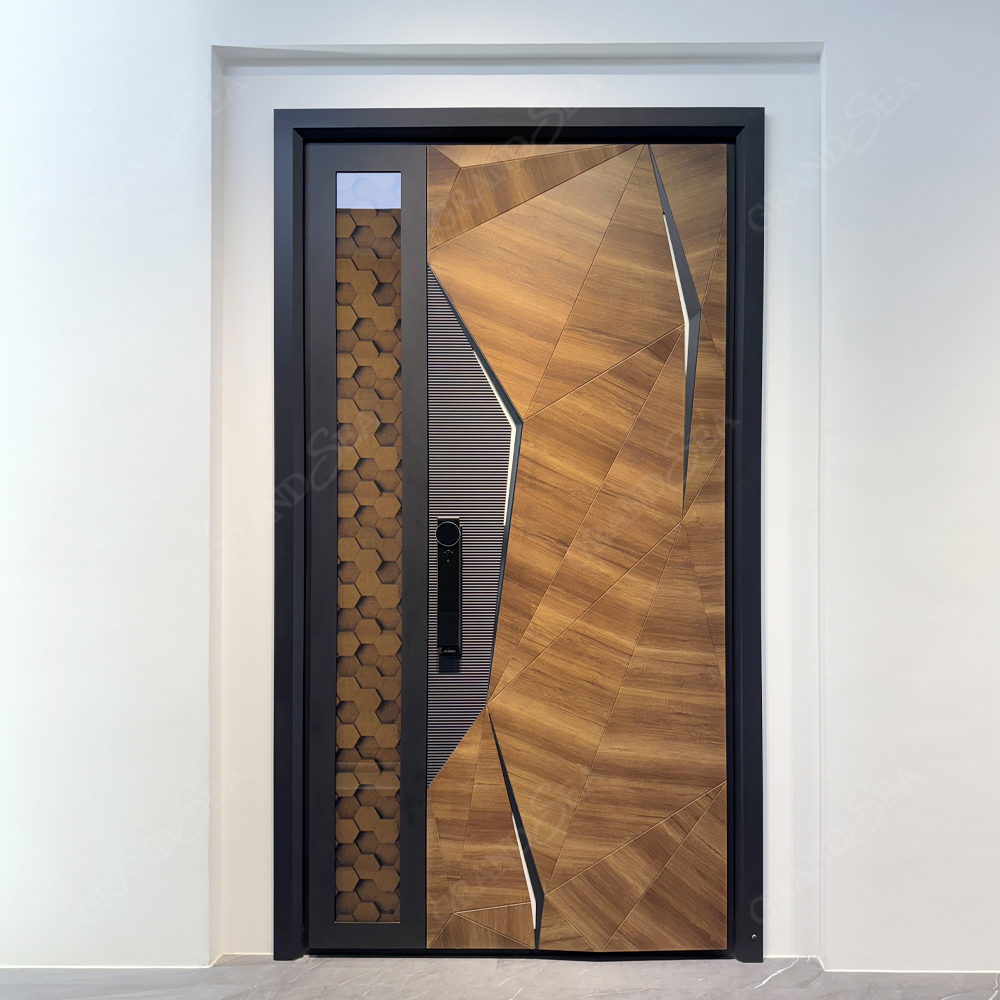 Luxurious Manufacturing Modern Residential Design Front Pivot Door High Quality Aluminum Door Designs Exterior Main Entry Door