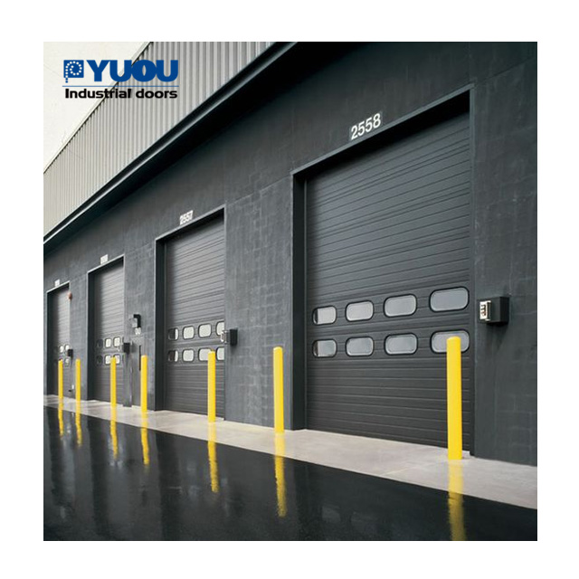 European Style Automatic Industrial Sectional Door CE Factory Warehouse Application Overhead Sectional Door