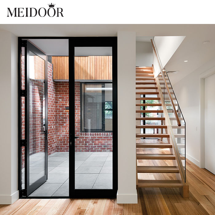 Villa Interior Aluminium Double Glazed French Door Kitchen Luxury Hotel Garden Veranda Entrance Casement Door