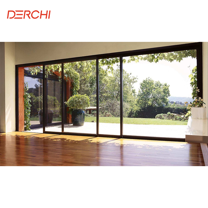 Soundproof Energy Saving Aluminium Sliding Door Price Tempered Glass Patio Glass Sliding Door
