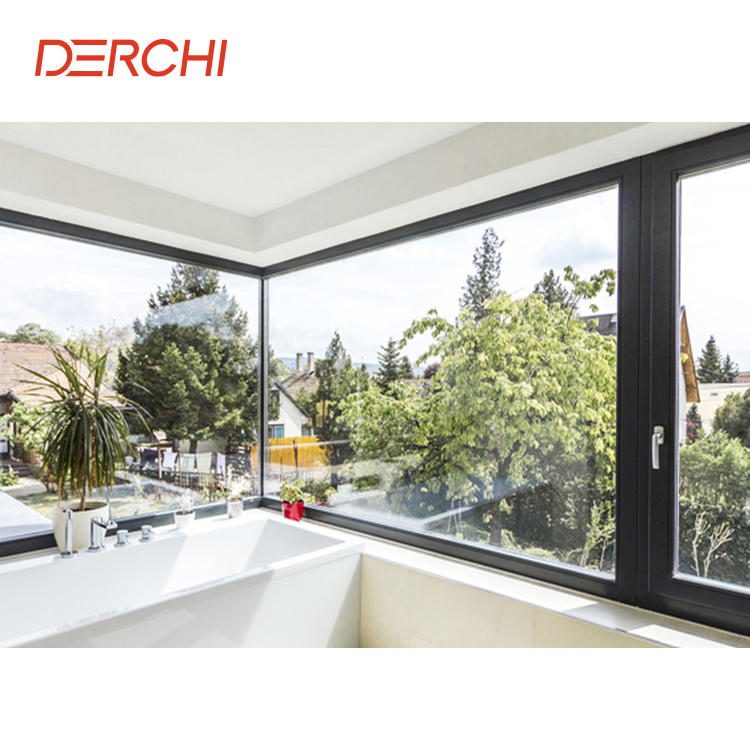 DERCHI Custom Thermal Break Double Glazed Swing Tilt and Turn Window Aluminum Casement windows