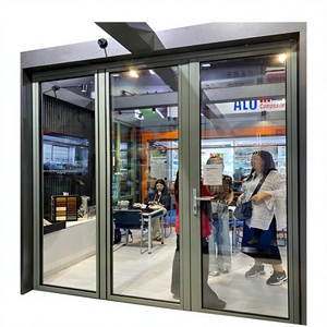 Aluminum Customization Folding Door for Patio Soundproof Insulation Exterior Aluminum Glass Door
