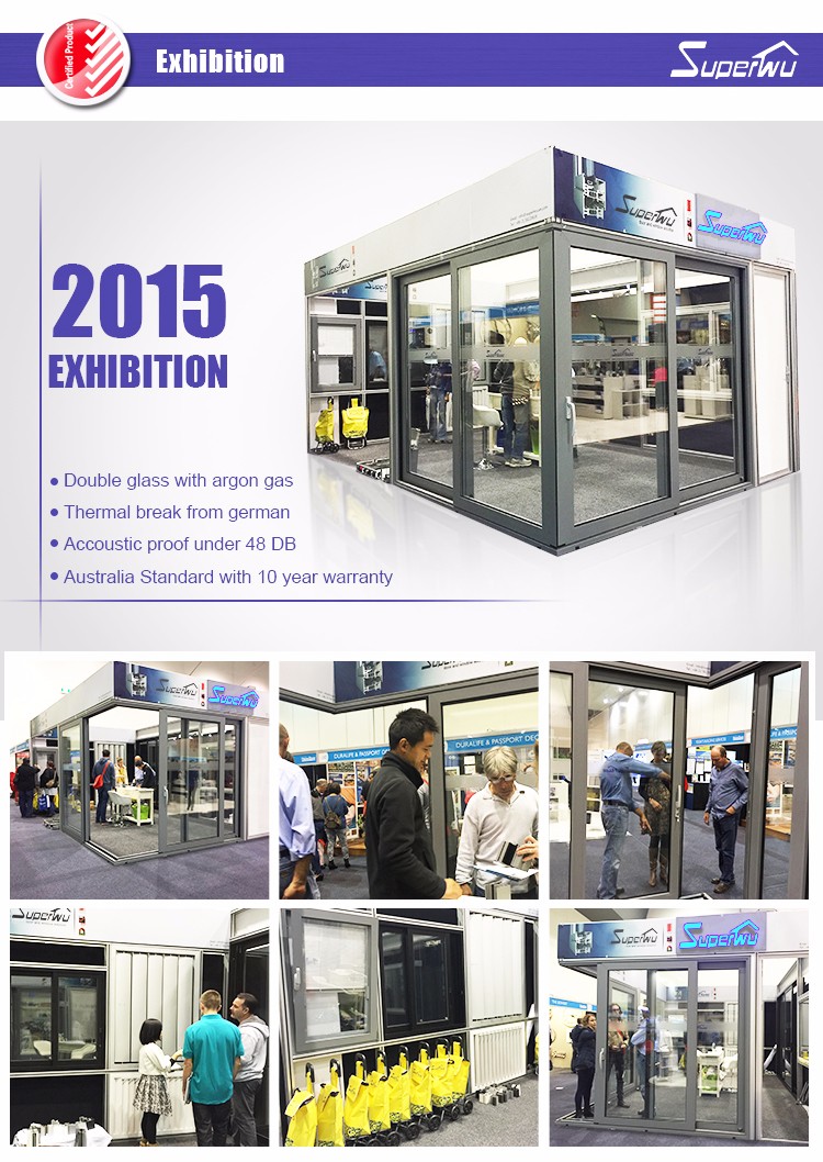 Wholesale Soundproof Standard Size Glass Profile Aluminium Bifold Window and Door Folding Windows