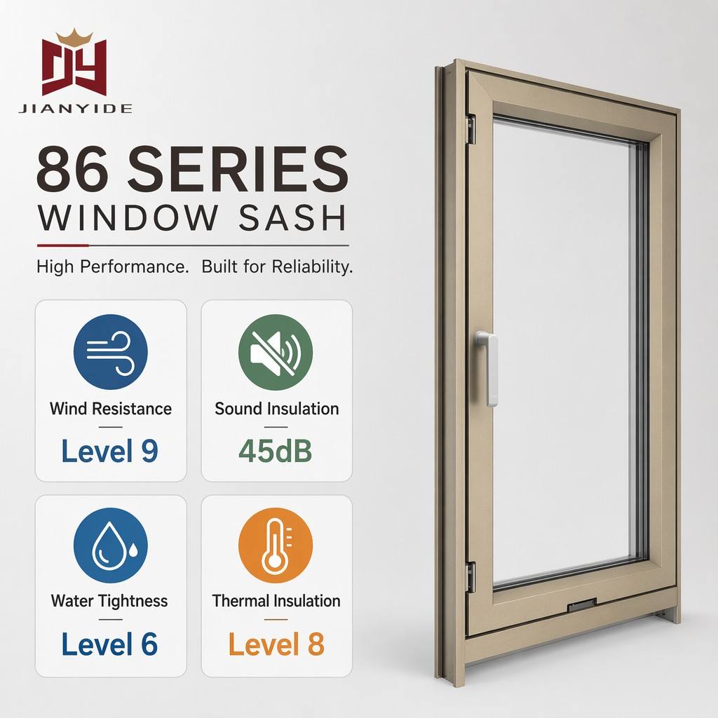 European Hurricane-resistant High-impact Black Aluminum Alloy Slim Aluminum Doors And windows Casement windows