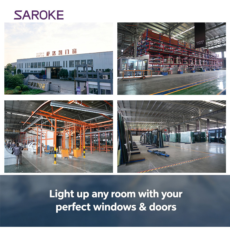 1.5 X1.5 6x8 Triple Pane Bathroom Rectangular Glazed Glass Aluminum Fixed windows