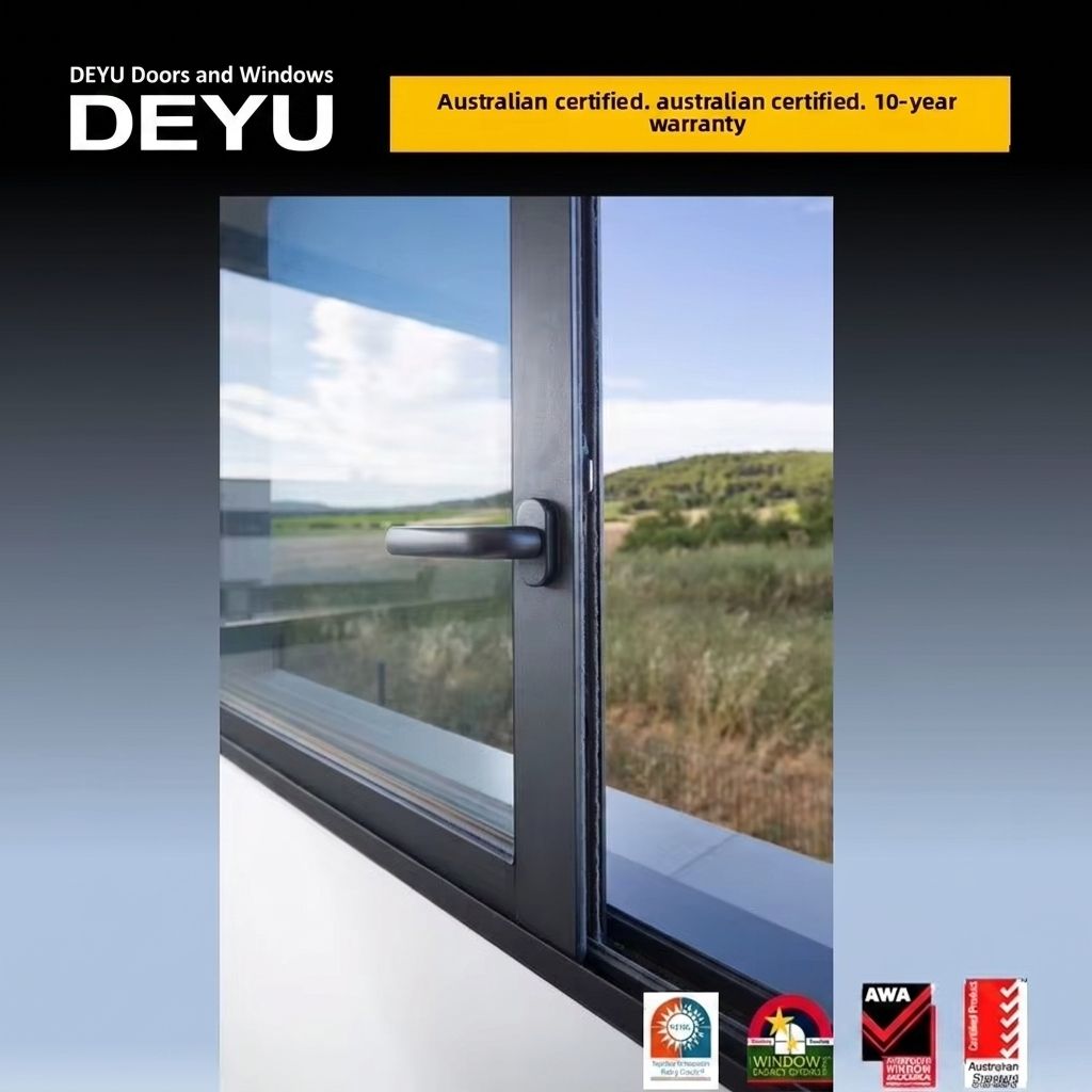 Miami-Dade Approved Hurricane Impact Horizontal Sliding Window NFRC Energy Star Thermal Break Aluminum for High Wind Zones