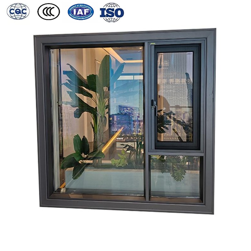 Modern Exterior Hurricane Proof Impact Glass Window Replacement Aluminum Resistant Storm Horizontal Sliding Windows