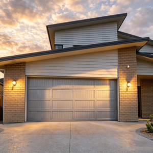Sectional Aluminum Garage Door Steel Backed Insulated Anti-Theft