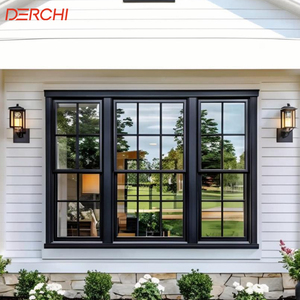 Double Hung Windows Modern Design Aluminium Sash
