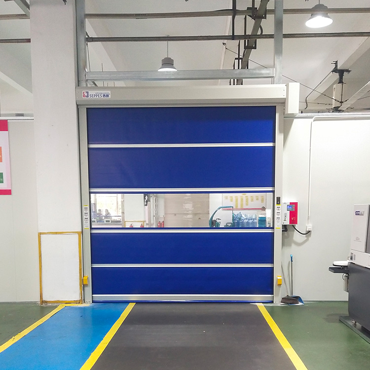 Motorized Rapid Door System Energy Saving Rapid Roller Doors Industrial Rolling Shutter High Speed Roll up Door With Servo Motor