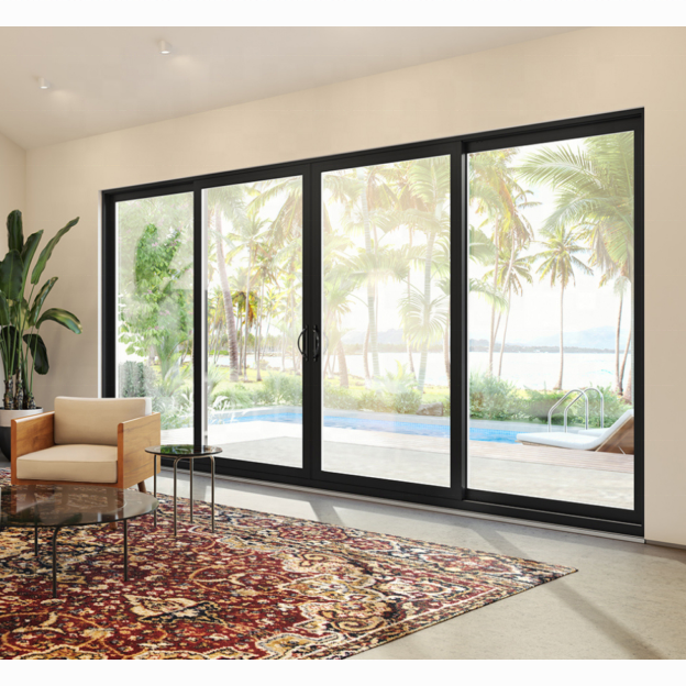 High Quality Exterior Aluminum Sliding Glass Patio French Door From China Factory