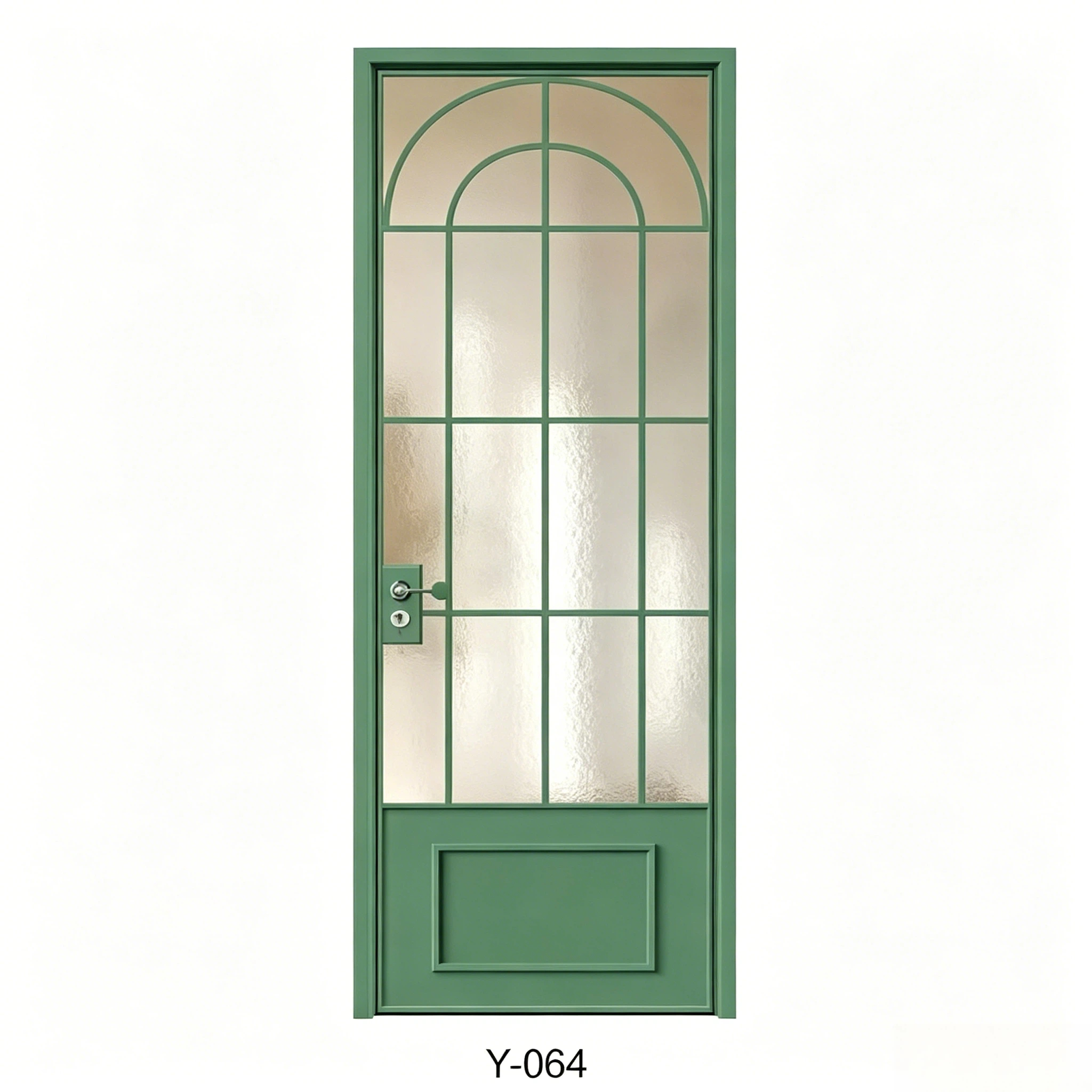 Scandinavian Carved Aluminum Alloy Glass Door Interior Use-Water Resistant Design ZIMING Brand 3 Year Warranty for Bathroom