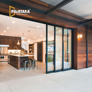 Aluminium Hidden Pocket Sliding Glass Patio Door