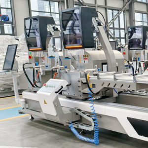 Window Making Machine Factory 2 Head 45° Inward Swing Cut Machine