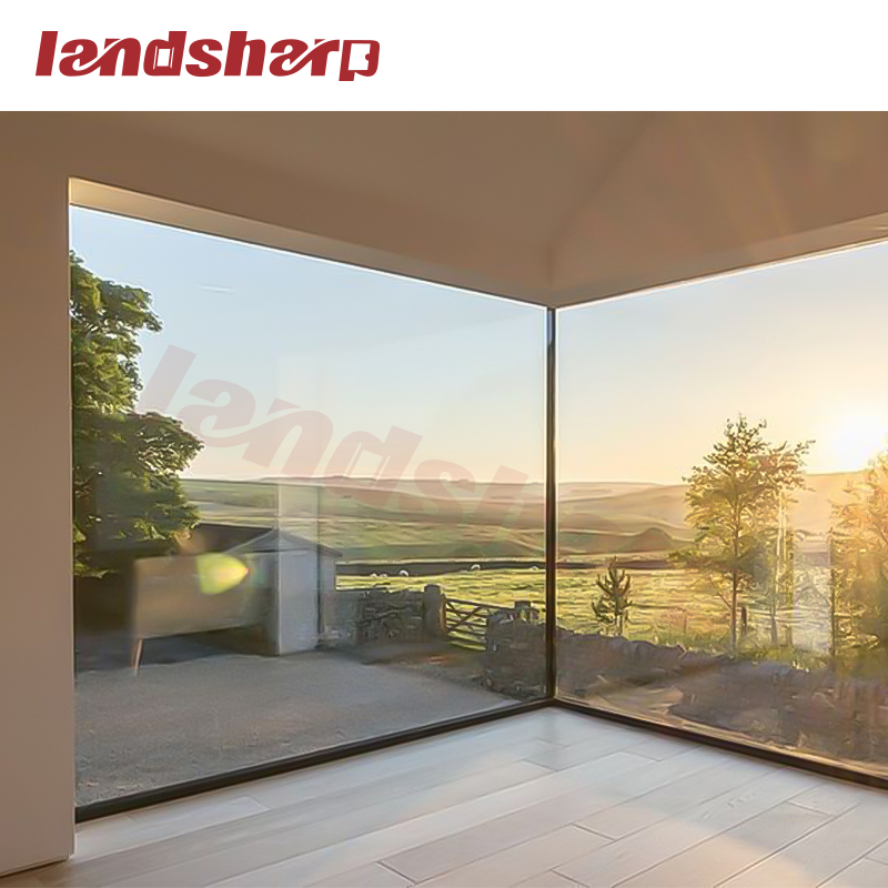 Panoramic Residential Aluminum Picture Windows Glazed Sound Proof Floor to Ceiling Large Glass Fixed Windows