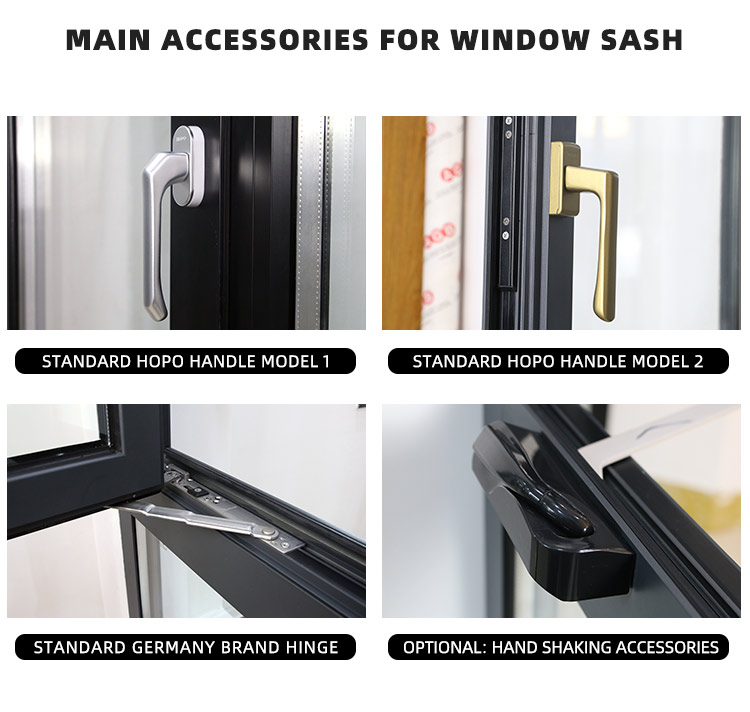 Kesenbao Foshan Manufacturer In China Aluminum windows For Sale Double Aluminum Casement Window With Screens For House