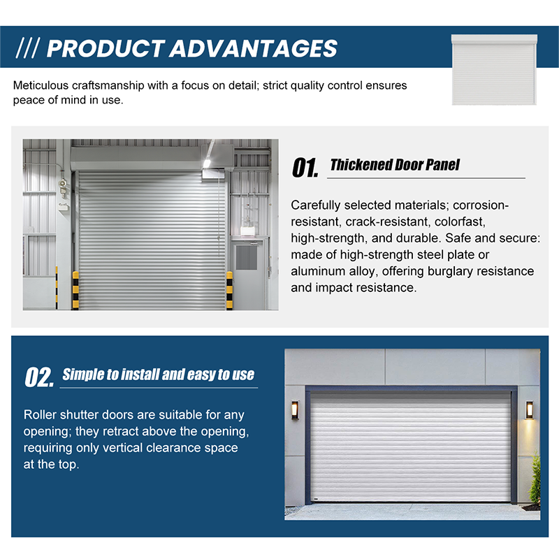 Modern Automatic Aluminum PU Insulated Roll up Garage Roller Shutter Door for Villa