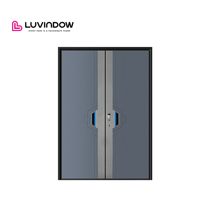 Premium Aluminum Large Main Entrance Doors Fire Prevent Security Entry Doors for Houses Modern