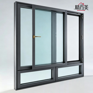 Custom Size Aluminum Alloy Hinge Heavy Duty Double Glazed Aluminum Sliding Drift Window Frame