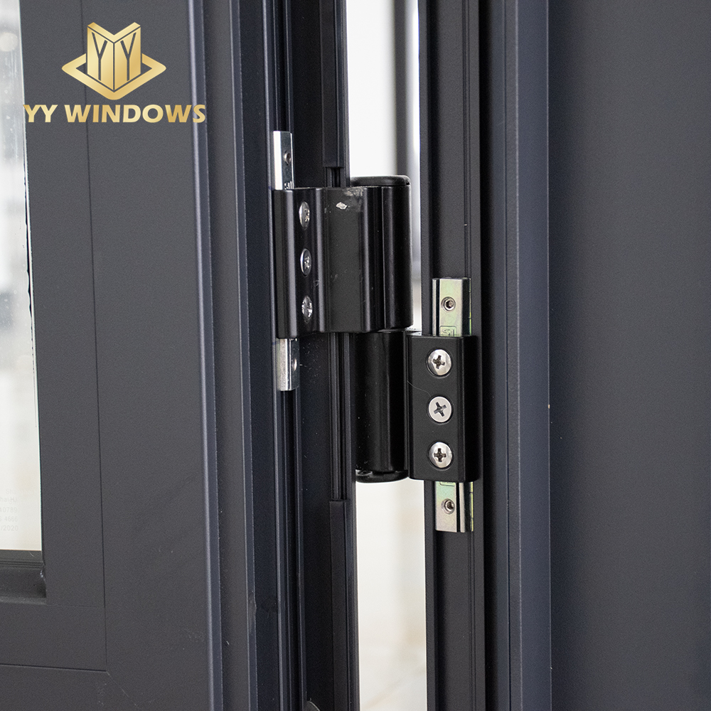 ISO Certificated Factory With NFRC House Apartment Project Hurricane Impact Protection Glass French Doors Patio Casement Door