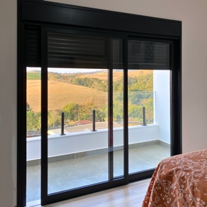 Interior Sliding Doors Aluminum Profiles windproof heat insulation