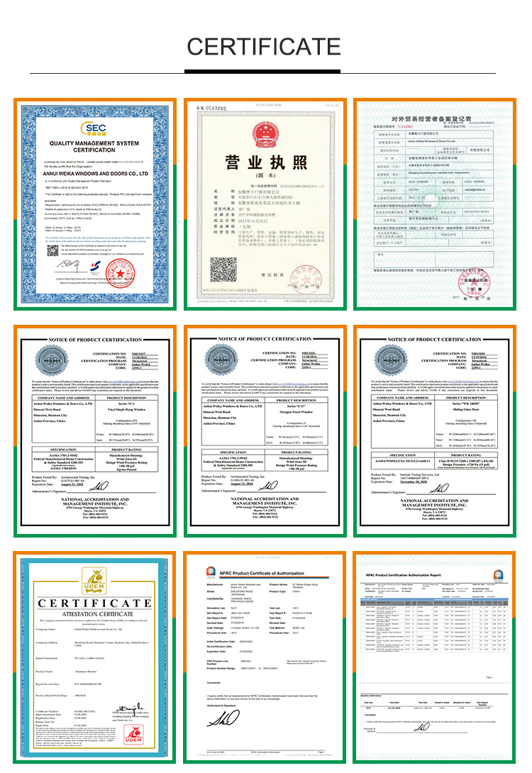 Quality and Compliance Certificates