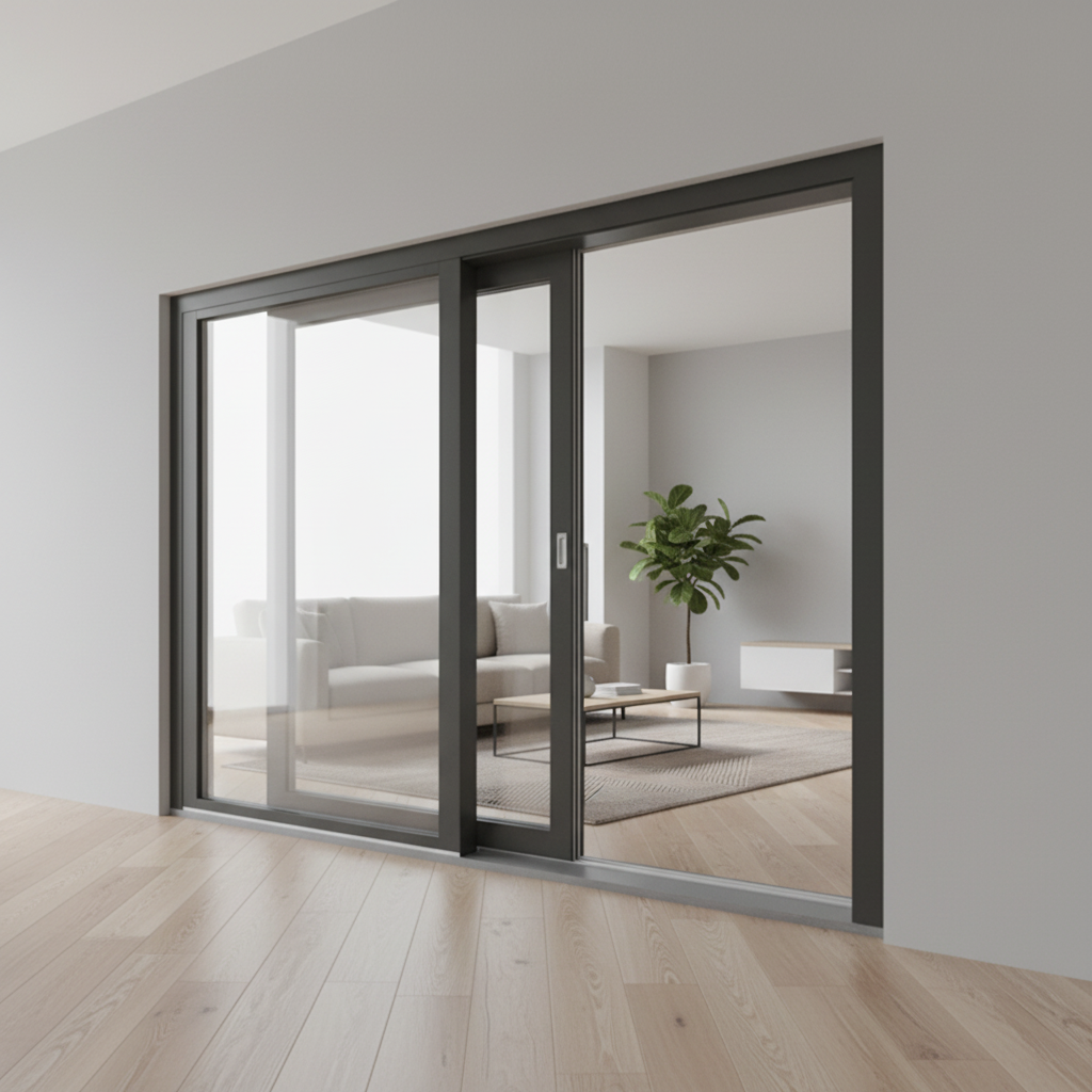 LEDOW Slim Frame Aluminum Lift Slide Door for Patio/Porch High Wind Resistance for North America Luxury Villa