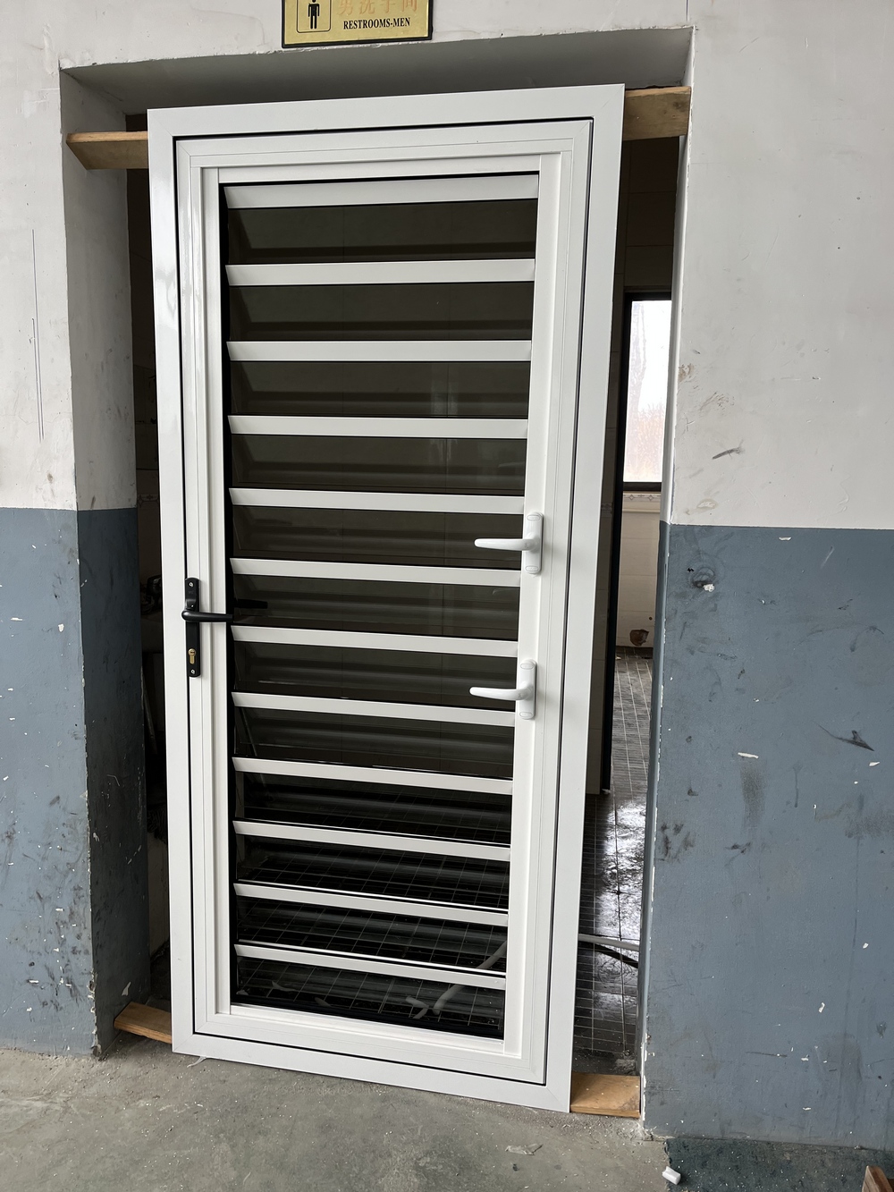Aluminum Glass Louver Shutter Adjustable Window Shades Aluminum Louver Door for Home Design