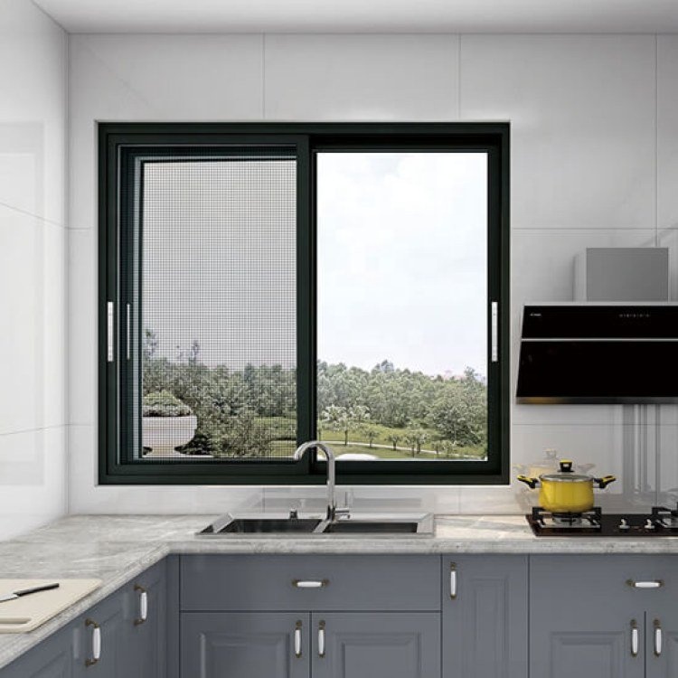 Customized Double Glazed Simple Design Aluminum Narrow Frame Balcony Window Aluminum Frame Casement House windows