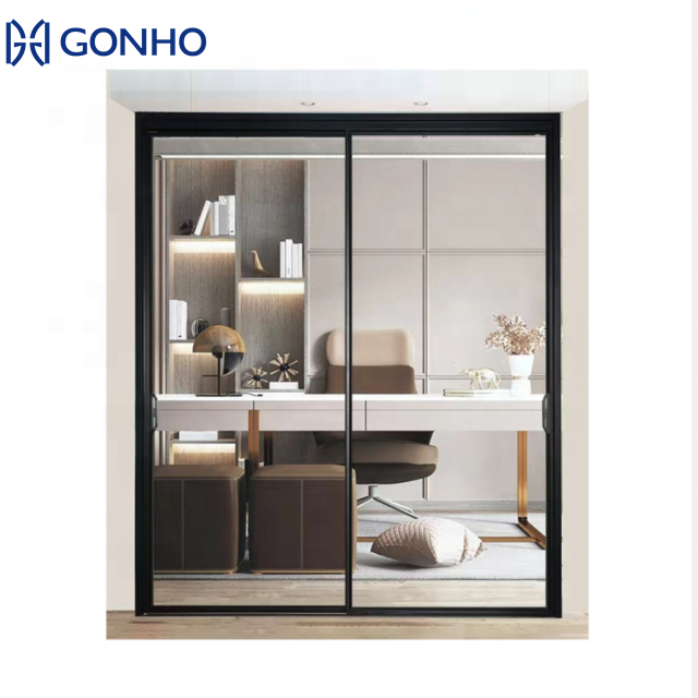 GONHO Best Price Aluminum Hurricane Proof Kitchen Glass Sliding Door Indoor Models White Sliding Door