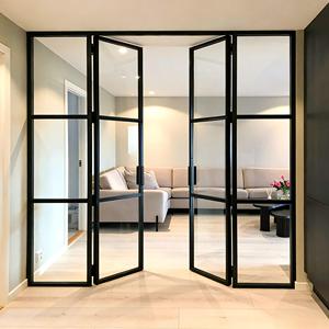 Slim Frame White Aluminum Interior Swing Door