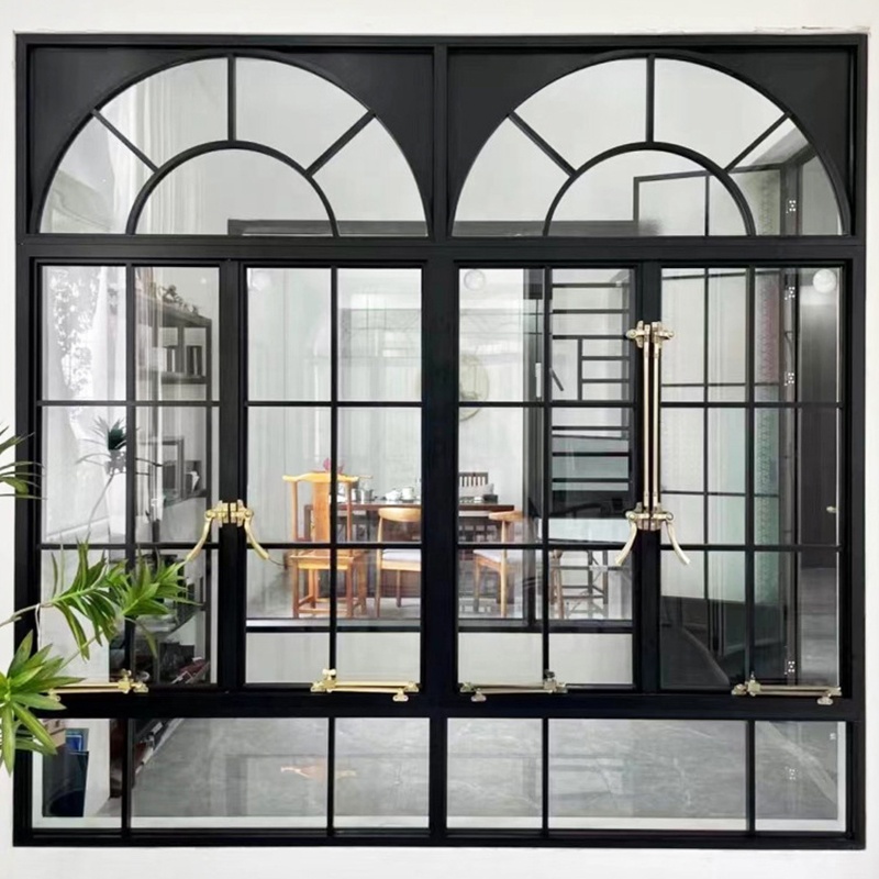 Supplier Customization Sunny Sky Thermally Broken Aluminum Doors Windows DQ19 Storefront Villa Exterior Kitchen Outdoor