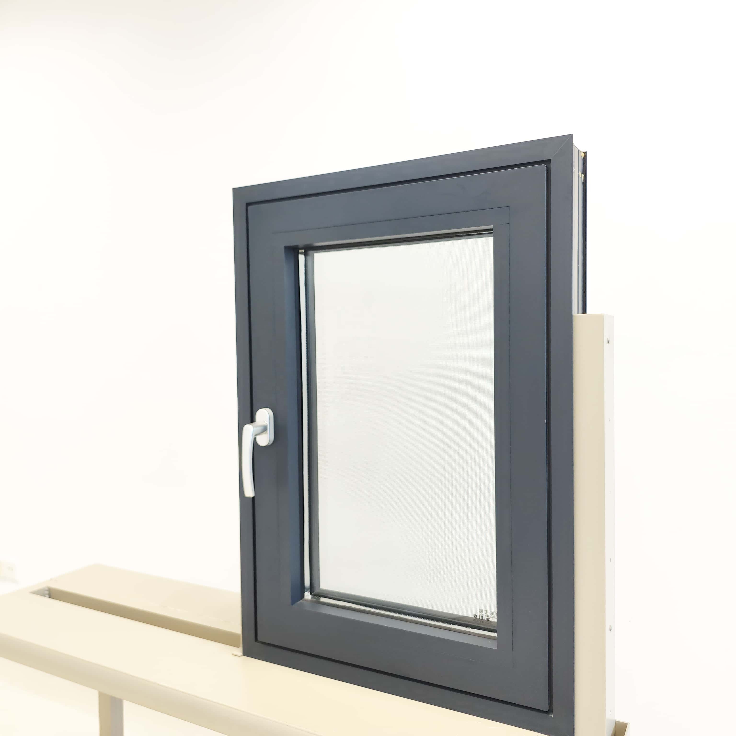 Modern Thermal Break Soundproof Burglar-Proof Windows Doors Aluminum Frame For Bathroom House-Energy Star Qualified 5 Year